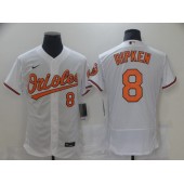 MLB Baltimore Orioles #8 Cal Ripken Jr White Nike Flexbase Jersey