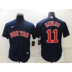 MLB Boston Red Sox #11 Rafael Devers Navy Nike Cool Base Jersey