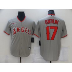 MLB Los Angeles  Angels #17 Shohei Ohtani Gray 2020 Nike Cool Base Jersey