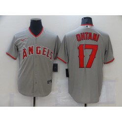 MLB Los Angeles  Angels #17 Shohei Ohtani Gray 2020 Nike Cool Base Jersey