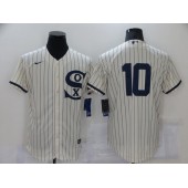 MLB Chicago White Sox 10 Yoan Moncada Cream Nike 2021 Field Of Dreams Flexbase Jersey
