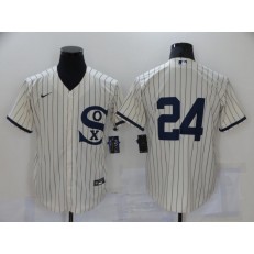 MLB Chicago White Sox 24 Yasmani Grandal Cream Nike 2021 Field Of Dreams Cool Base Jerseys
