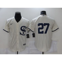 MLB Chicago White Sox 27 Lucas Giolito Cream Nike 2021 Field Of Dreams Cool Base Jersey