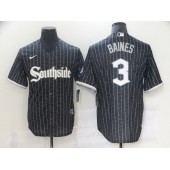 MLB Chicago White Sox 3 Harold Baines Black 2021 City Connect Cool Base Jersey