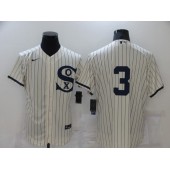 MLB Chicago White Sox 3 Harold Baines Cream Nike 2021 Field Of Dreams Flexbase Jersey