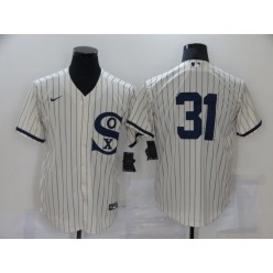 MLB Chicago White Sox 31 Liam Hendriks Cream Nike 2021 Field Of Dreams Cool Base Jersey