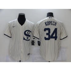 MLB Chicago White Sox 34 Michael Kopech Cream Nike 2021 Field Of Dreams Cool Base Jersey
