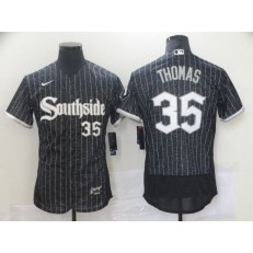 MLB Chicago White Sox 35 Frank Thomas Black 2021 City Connect Flexbase Jersey