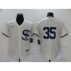 MLB Chicago White Sox 35 Frank Thomas Cream Nike 2021 Field Of Dreams Cool Base Jerseys