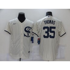 MLB Chicago White Sox 35 Frank Thomas Cream Nike 2021 Field Of Dreams Flexbase Jersey