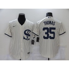 MLB Chicago White Sox 35 Frank Thomas Cream Nike 2021 Field Of Dreams Player Cool Base Jersey