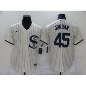 MLB Chicago White Sox 45 Jordan Cream Nike 2021 Field Of Dreams Cool Base Jersey