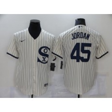 MLB Chicago White Sox 45 Jordan Cream Nike 2021 Field Of Dreams Cool Base Jersey