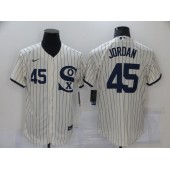 MLB Chicago White Sox 45 Jordan Cream Nike 2021 Field Of Dreams Flexbase Jersey