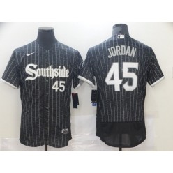 MLB Chicago White Sox 45 Michael Jordan Black 2021 City Connect Flexbase Jersey