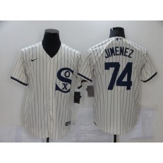 MLB Chicago White Sox 74 Eloy Jimenez Cream Nike 2021 Field Of Dreams Cool Base Jersey