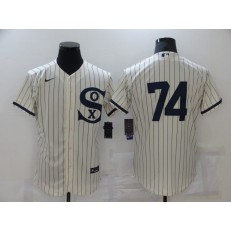 MLB Chicago White Sox 74 Eloy Jimenez Cream Nike 2021 Field Of Dreams Flexbase Jersey