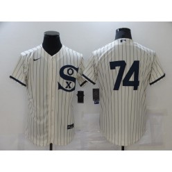 MLB Chicago White Sox 74 Eloy Jimenez Cream Nike 2021 Field Of Dreams Flexbase Jersey