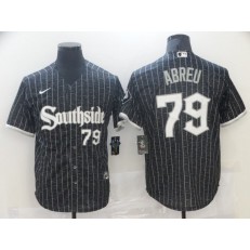 MLB Chicago White Sox 79 Jose Abreu Black 2021 City Connect Cool Base Jersey