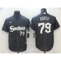 MLB Chicago White Sox 79 Jose Abreu Black 2021 City Connect Cool Base Jersey