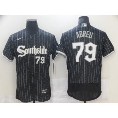 MLB Chicago White Sox 79 Jose Abreu Black 2021 City Connect Flexbase Jersey