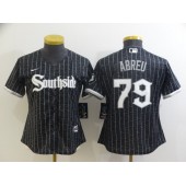 MLB Chicago White Sox 79 Jose Abreu Black Women 2021 City Connect Cool Base Jersey