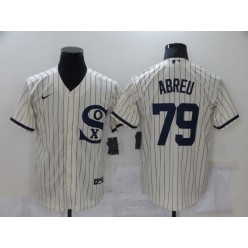 MLB Chicago White Sox 79 Jose Abreu Cream Nike 2021 Field Of Dreams Cool Base Jersey