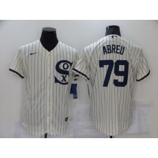 MLB Chicago White Sox 79 Jose Abreu Cream Nike 2021 Field Of Dreams Flexbase Jersey