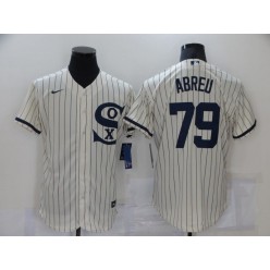 MLB Chicago White Sox 79 Jose Abreu Cream Nike 2021 Field Of Dreams Flexbase Jersey