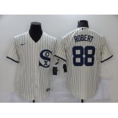 MLB Chicago White Sox 88 Luis Robert Cream Nike 2021 Field Of Dreams Cool Base Jersey