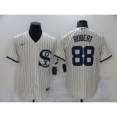 MLB Chicago White Sox 88 Luis Robert Cream Nike 2021 Field Of Dreams Cool Base Jersey