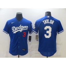 MLB Los Angeles Dodgers 3 Chris Taylor Royal Nike Flexbase Jersey