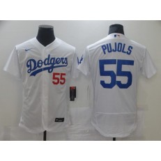 MLB Los Angeles Dodgers 55 Albert Pujols Black 2020 Nike Flexbase Jersey