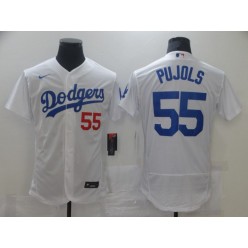 MLB Los Angeles Dodgers 55 Albert Pujols Black 2020 Nike Flexbase Jersey