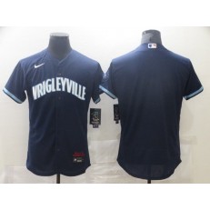 MLB Chicago Cubs Blank Navy 2021 City Connect Flexbase Jersey