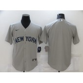 MLB New York Yankees 99 Blank Gray Nike 2021 Field Of Dreams Cool Base Jersey