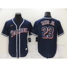 MLB San Diego Padres 23 Fernando Tatis Jr. Navy Nike Throwback Cool Base Jersey