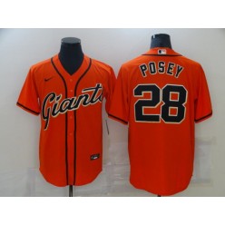 MLB San Francisco Giants 28 Buster Posey Orange 2020 Nike Cool Base Jersey