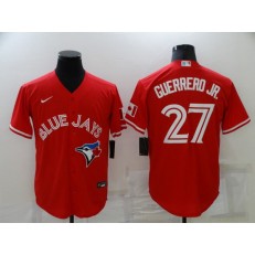 MLB Toronto Blue Jays 27 Vladimir Guerrero Jr. Red Nike Cool Base Jersey