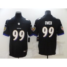 Baltimore Ravens #99 Odafe Oweh Black Vapor Untouchable Limited Jersey