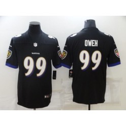 Baltimore Ravens #99 Odafe Oweh Black Vapor Untouchable Limited Jersey