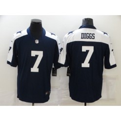 Dallas Cowboys #7 Trevon Diggs Navy Thanksgiving Vapor Untouchable Limited Jersey