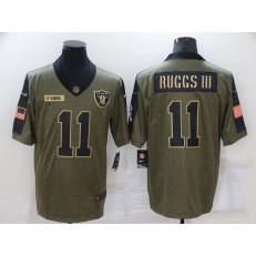 Las Vegas Raiders #11 Henry Ruggs III Olive 2021 Salute To Service Limited Jersey