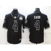 Las Vegas Raiders #4 Derek Carr Black 60th Shadow Vapor Limited Jersey
