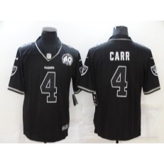Las Vegas Raiders #4 Derek Carr Black 60th Shadow Vapor Limited Jersey