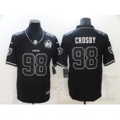 Las Vegas Raiders #98 Maxx Crosby Black 60th Shadow Vapor Limited Jersey