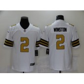 New Orleans Saints #2 Jameis Winston White Color Rush Limited Jersey