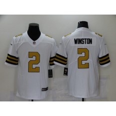 New Orleans Saints #2 Jameis Winston White Color Rush Limited Jersey