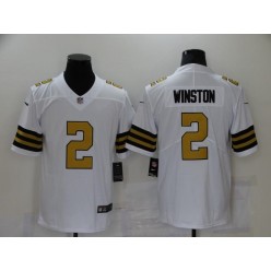 New Orleans Saints #2 Jameis Winston White Color Rush Limited Jersey