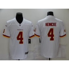 Washington Football Team #4 Taylor Heinicke White Vapor Untouchable Limited Jersey